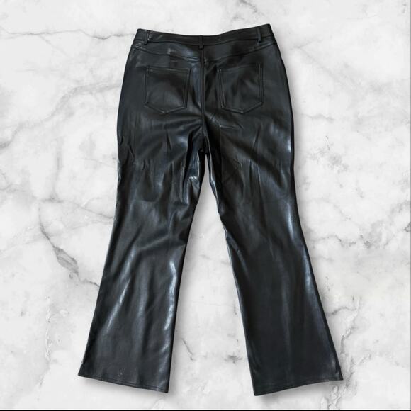 Marc New York by Andrew Marc faux leather boot cut pants, size 12 - Picture 5 of 7